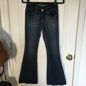 American eagle boho artist flare jeans